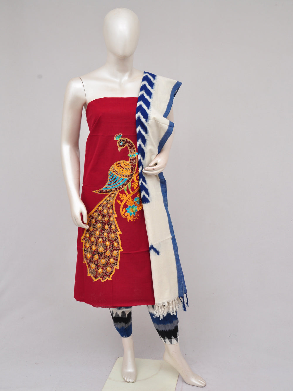 Pochampally Ikkat Doll Drop Dress Material [D61210030]