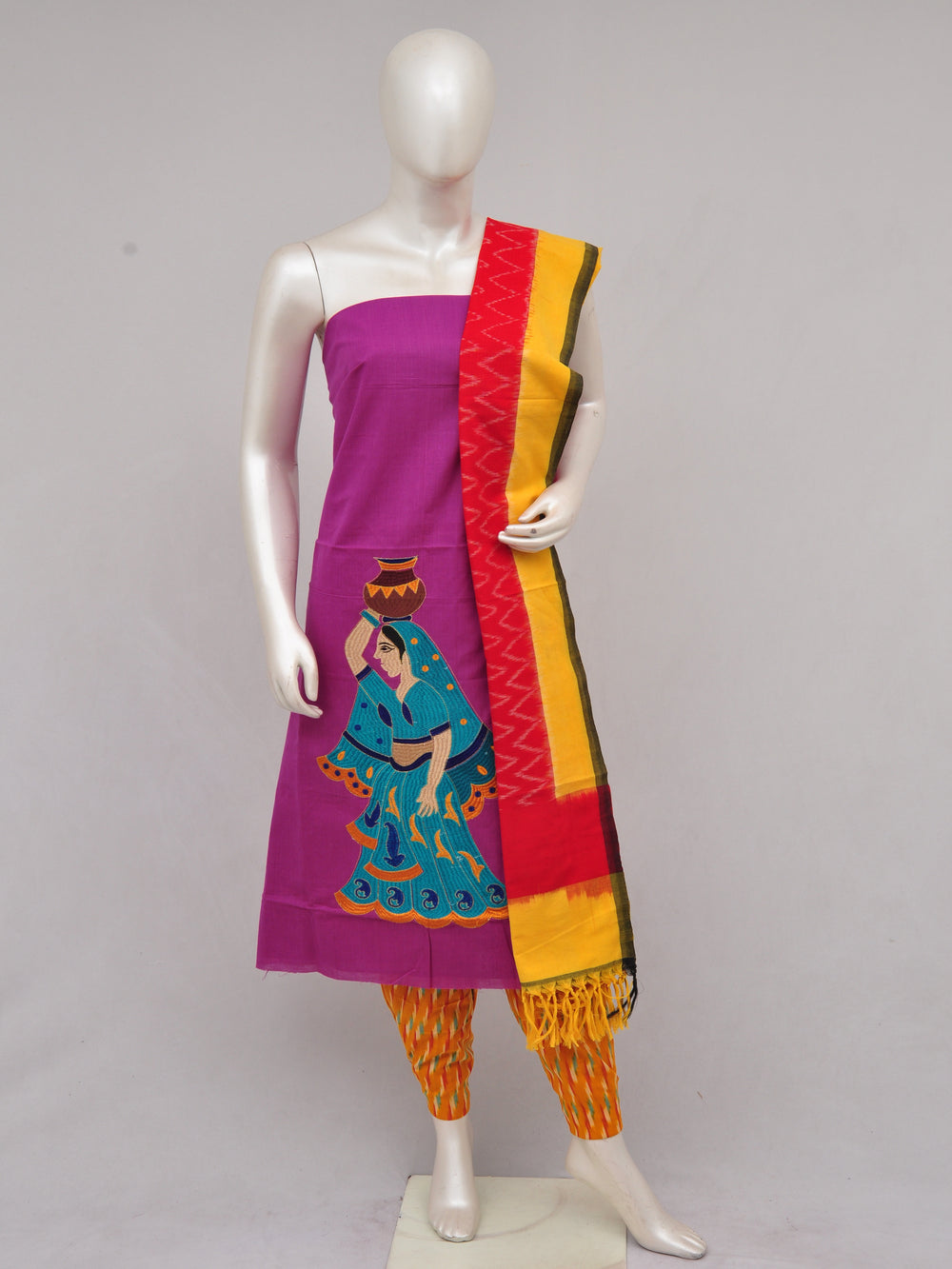 Pochampally Ikkat Doll Drop Dress Material [D61224045]