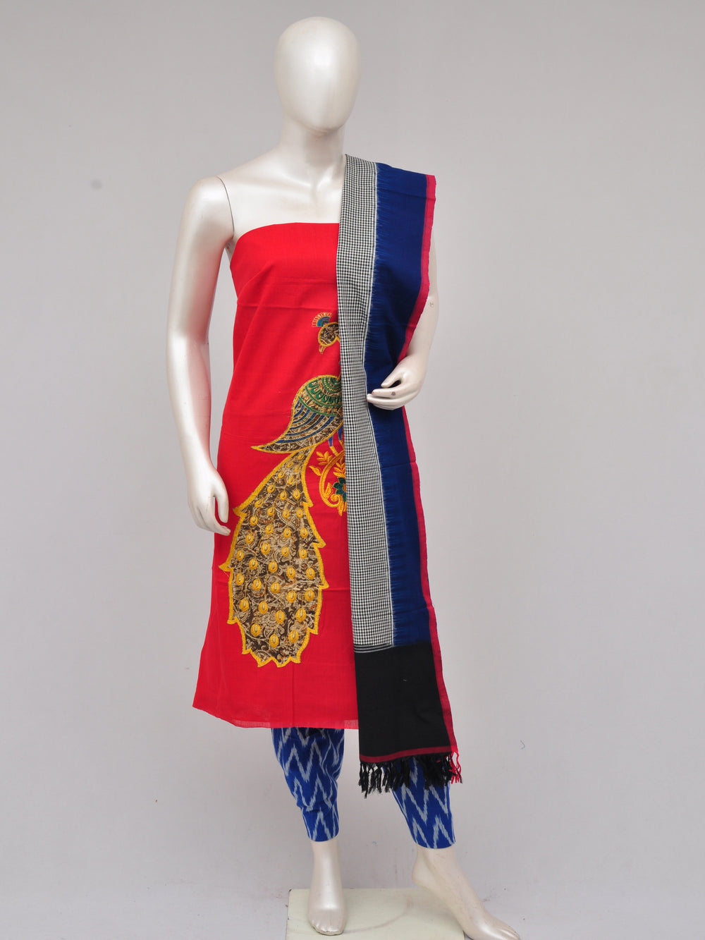 Pochampally Ikkat Doll Drop Dress Material [D61227071]