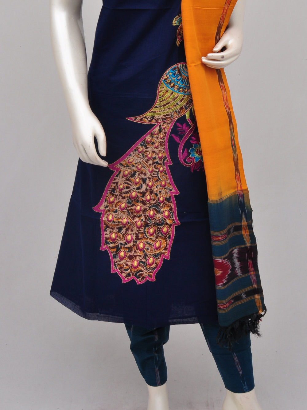Pochampally Ikkat Doll Drop Dress Material [D70110013]