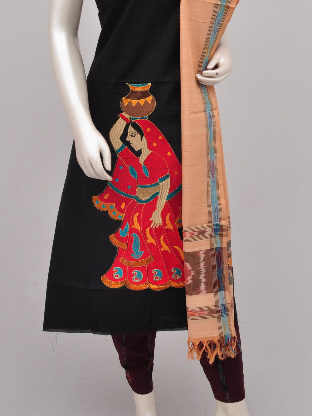 Pochampally Ikkat Doll Drop Dress Material [D70110018]