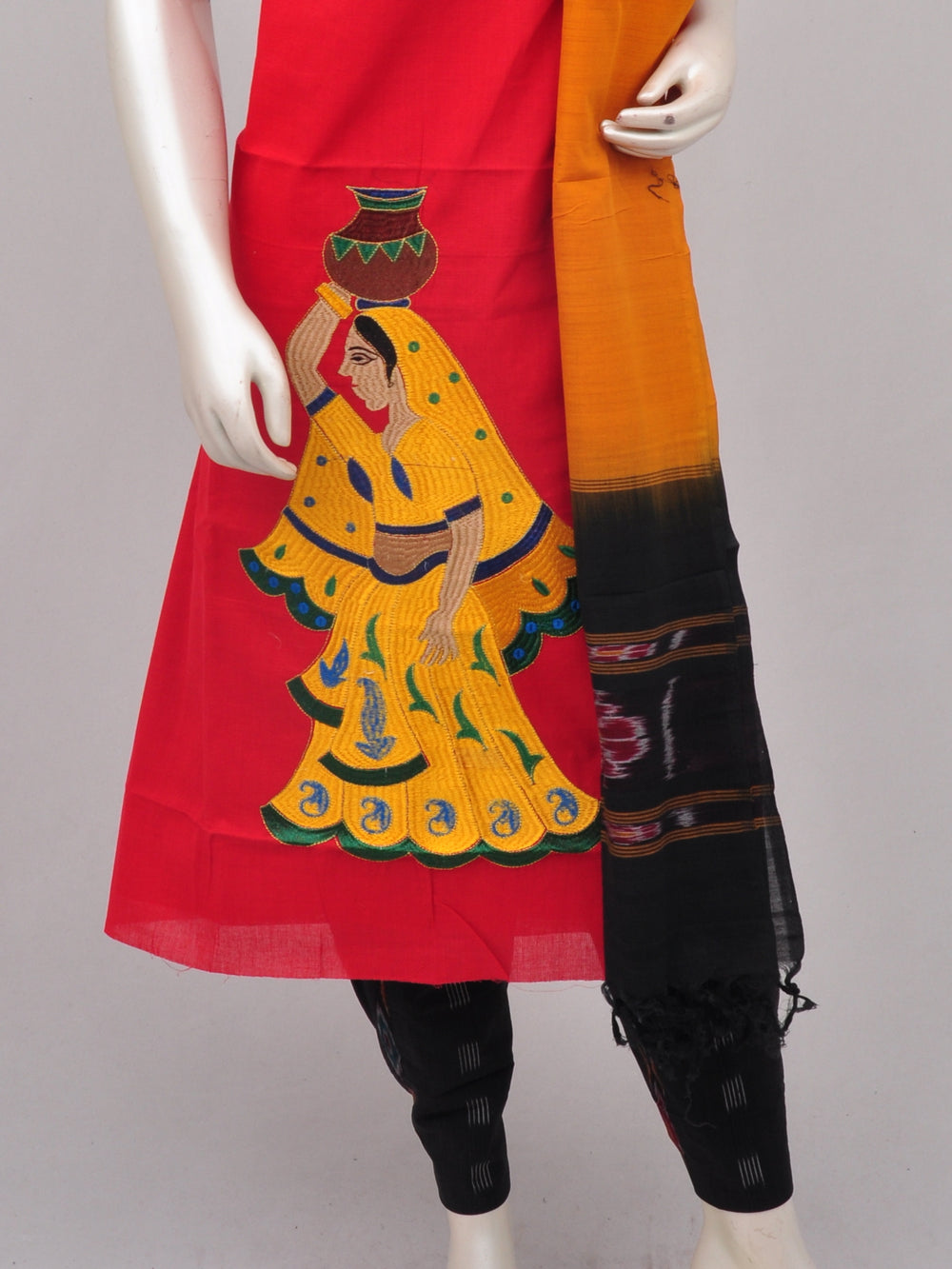 Pochampally Ikkat Doll Drop Dress Material [D70110022]
