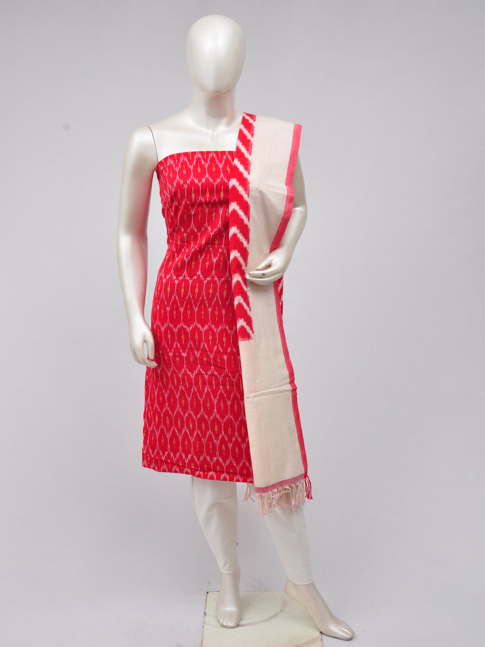 Double Ikkat Dress Material [D70307008] - DressesForWomen.IN