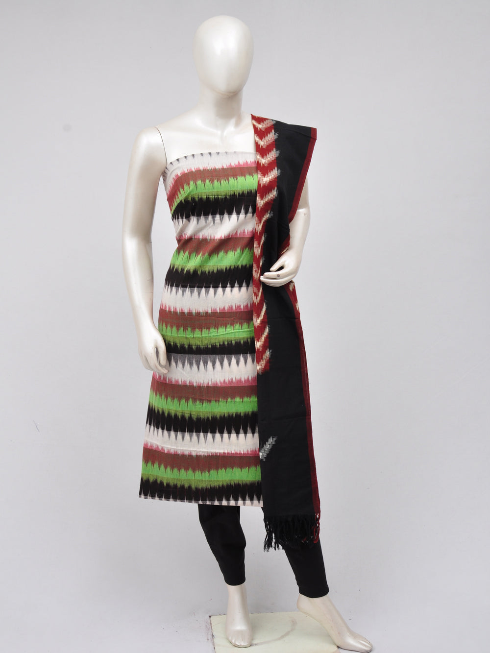 Double Ikkat Dress Material [D70307028]