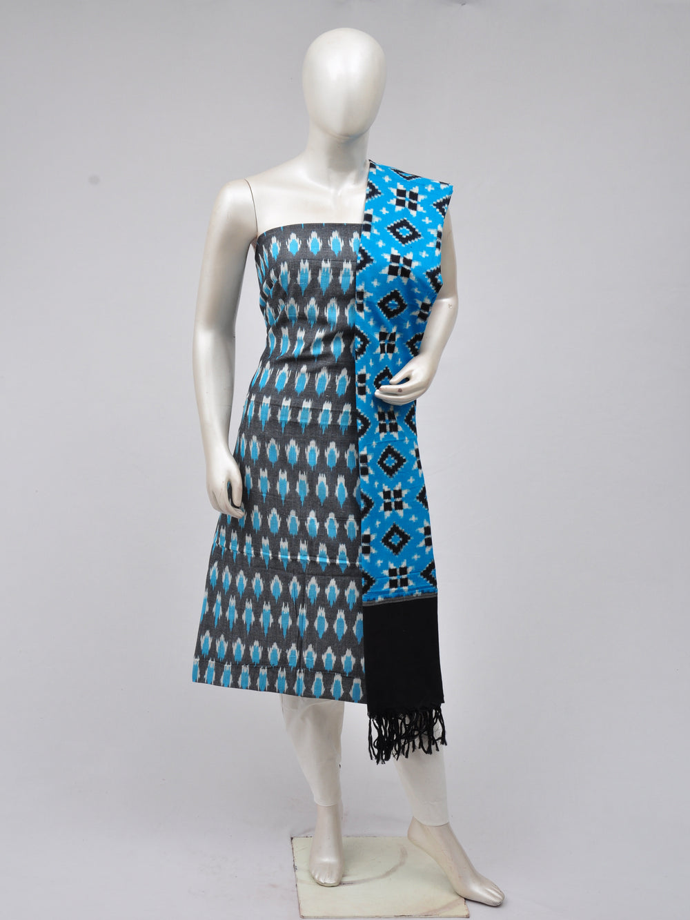 Double Ikkat Dress Material [D70307044]