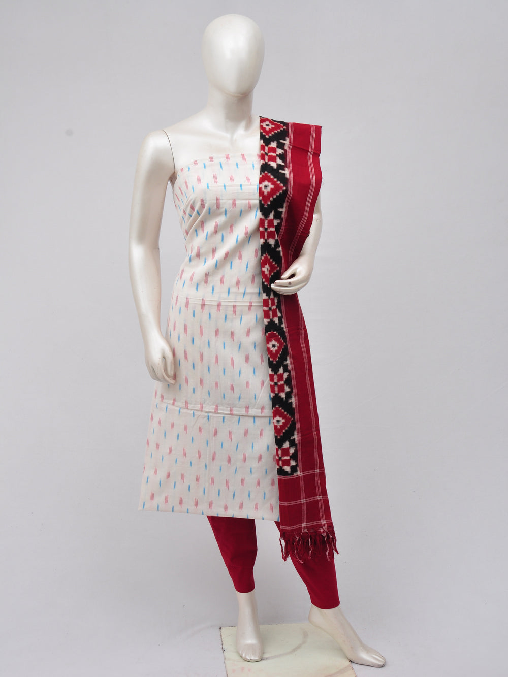 Double Ikkat Dress Material [D70308021]