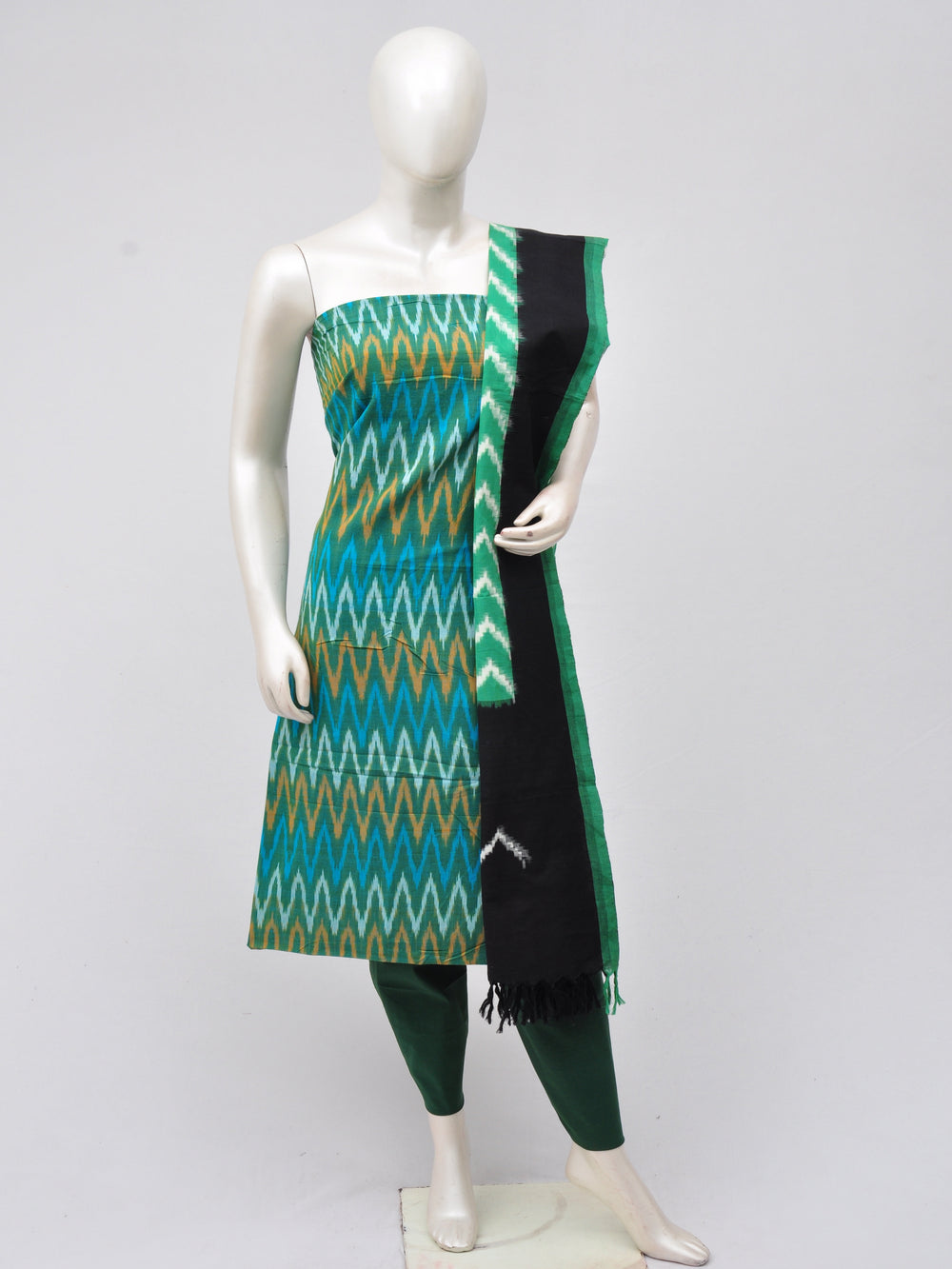 Double Ikkat Dress Material [D70308025] - DressesForWomen.IN