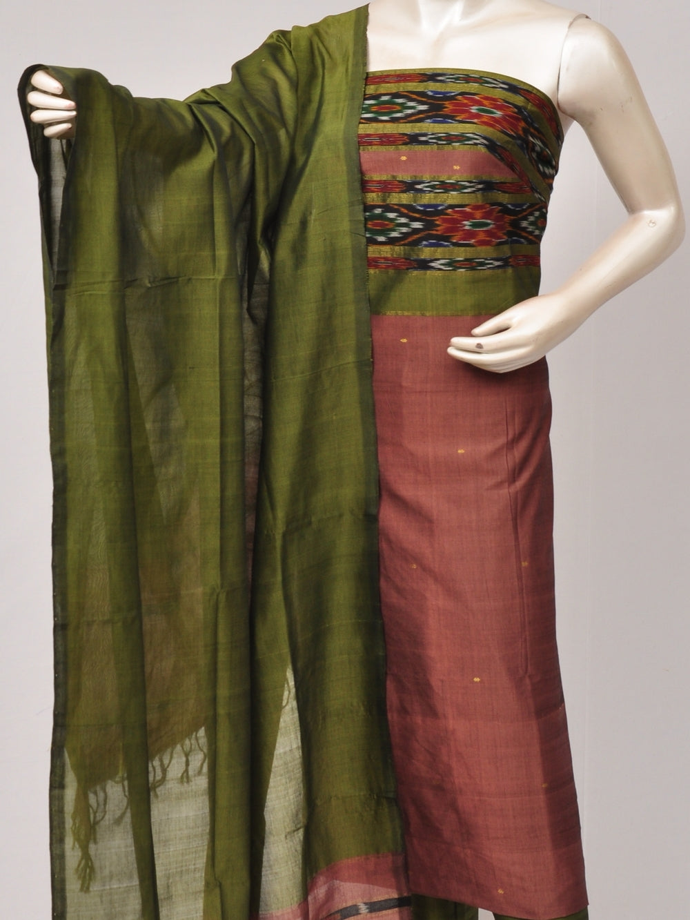 Silk   Woven Designer Dress Material [D80810038]