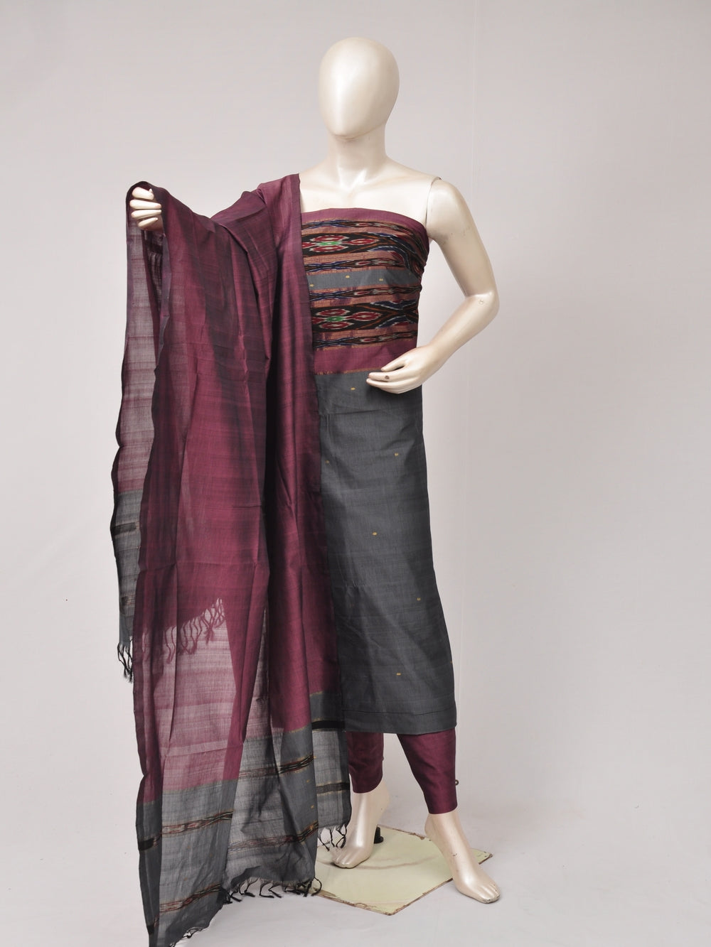 Silk   Woven Designer Dress Material [D80810040]