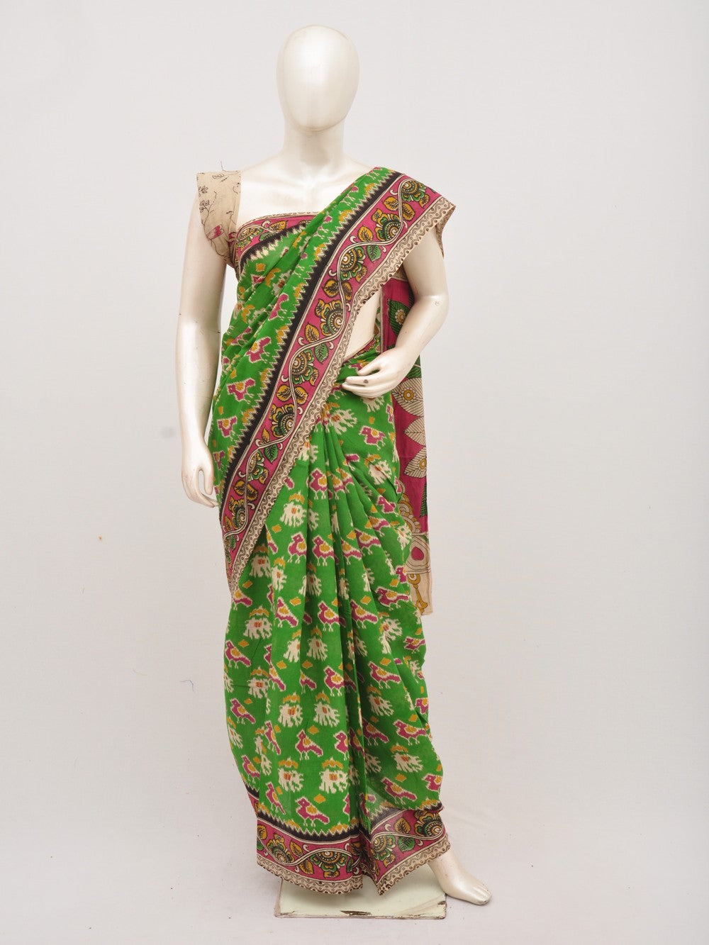 Kalamkari Cotton Saree [D00712037]