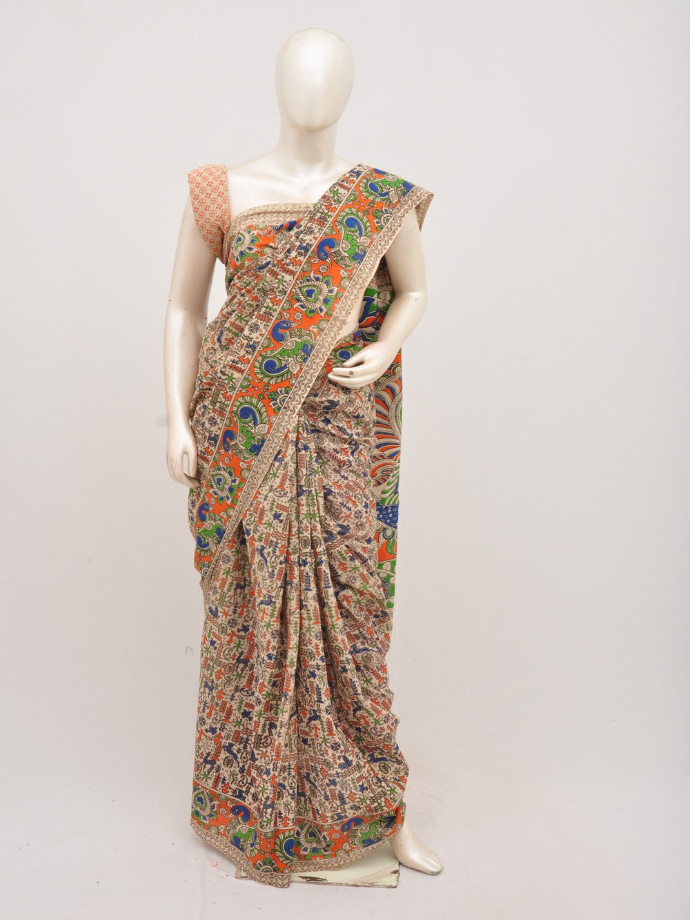 Kalamkari Cotton Saree [D00712038]