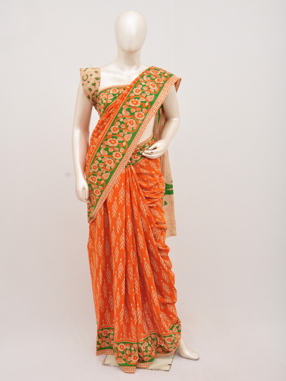 Kalamkari Cotton Saree [D00712039]