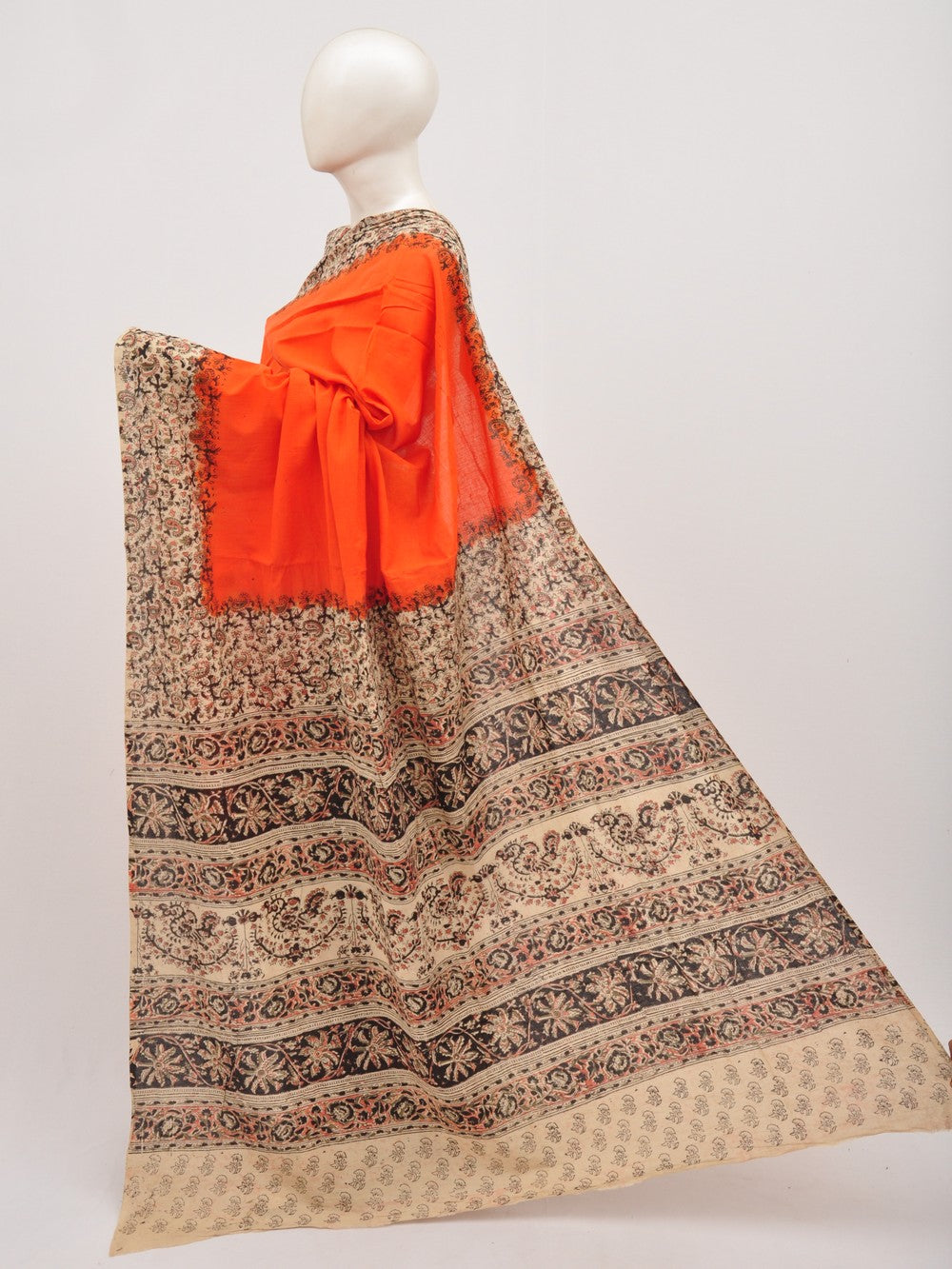 Kalamkari Cotton Saree [D00712040]