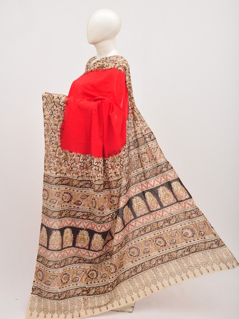 Kalamkari Cotton Saree [D00712044]