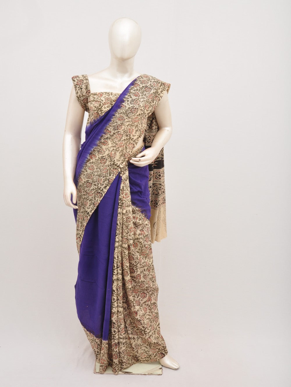 Kalamkari Cotton Saree [D00712047]