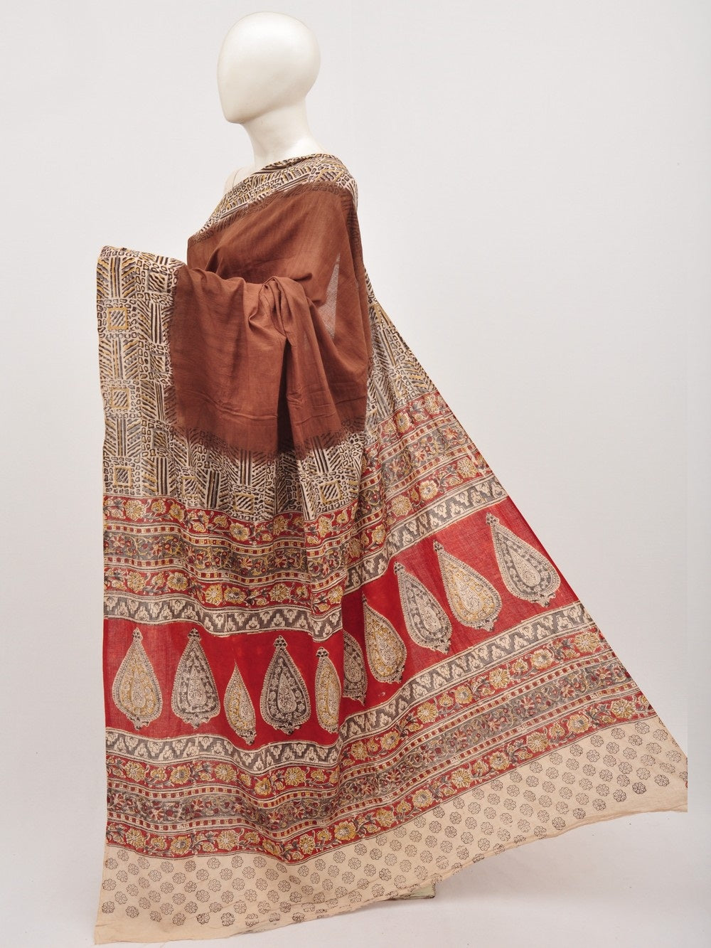 Kalamkari Cotton Saree [D00712054]