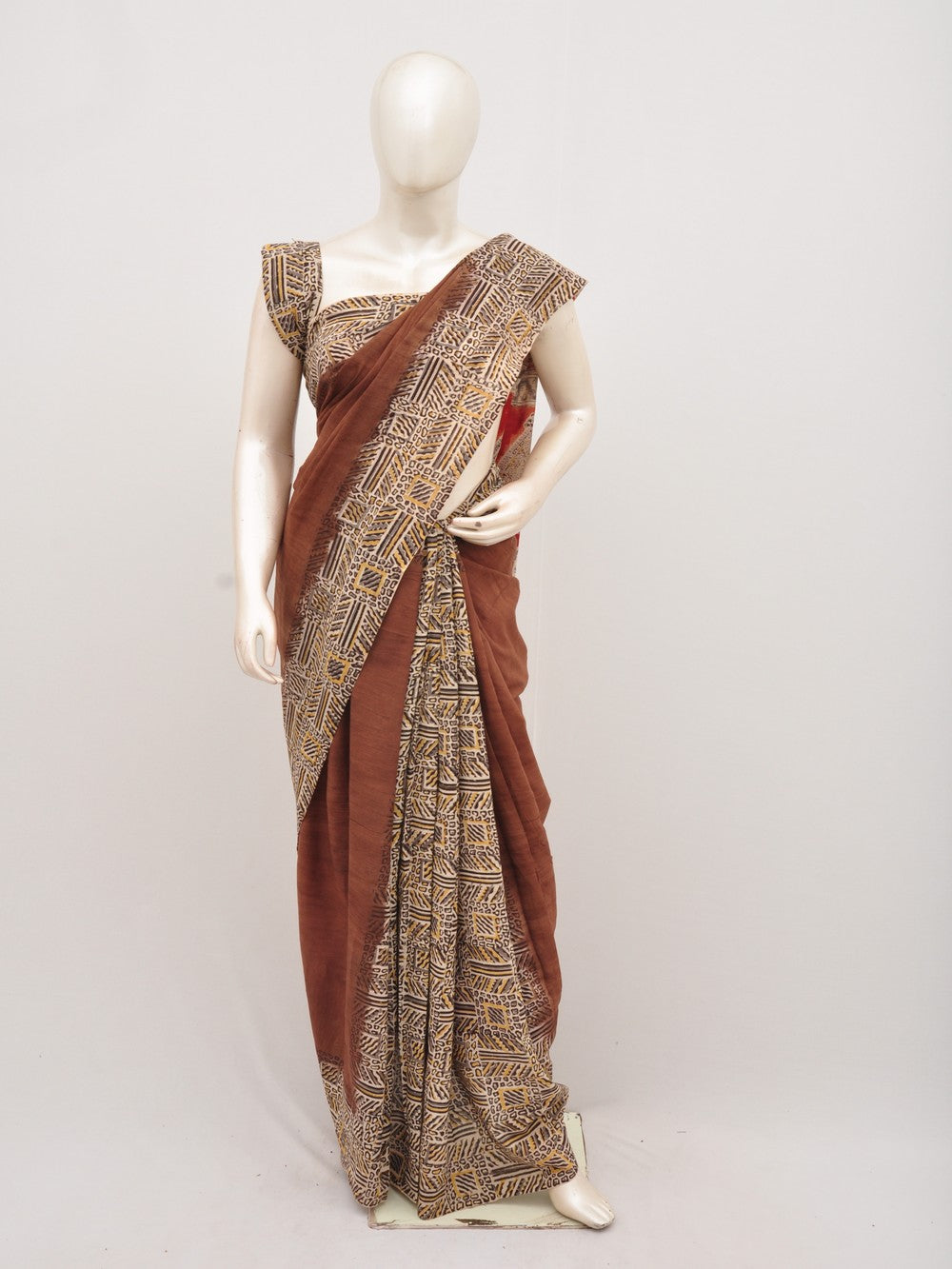 Kalamkari Cotton Saree [D00712054]