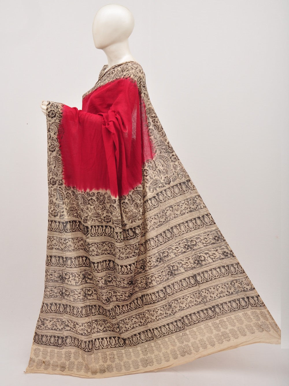 Kalamkari Cotton Saree [D00716002]