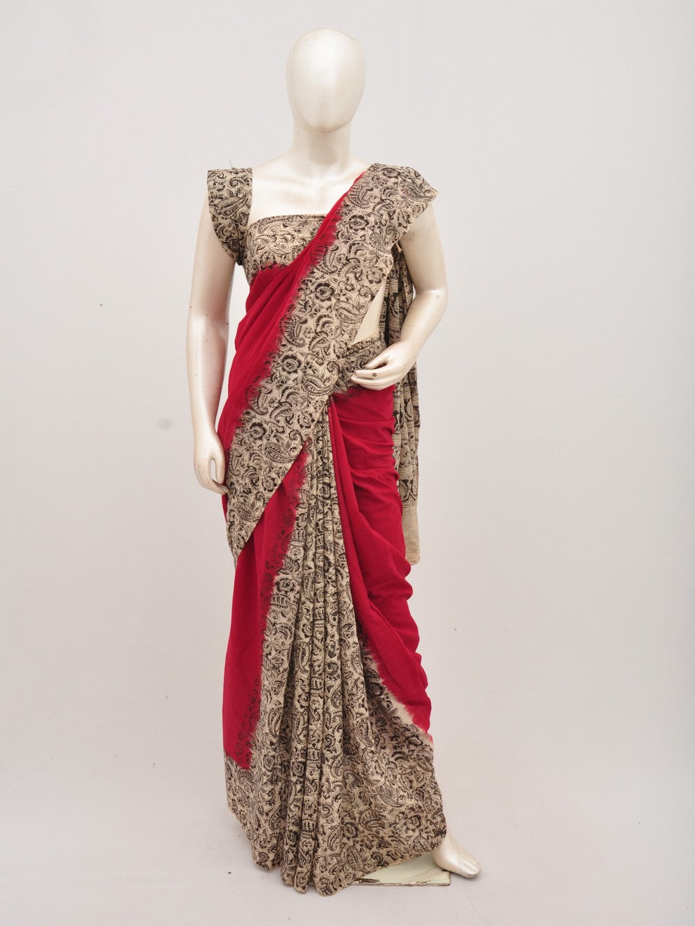 Kalamkari Cotton Saree [D00716002]