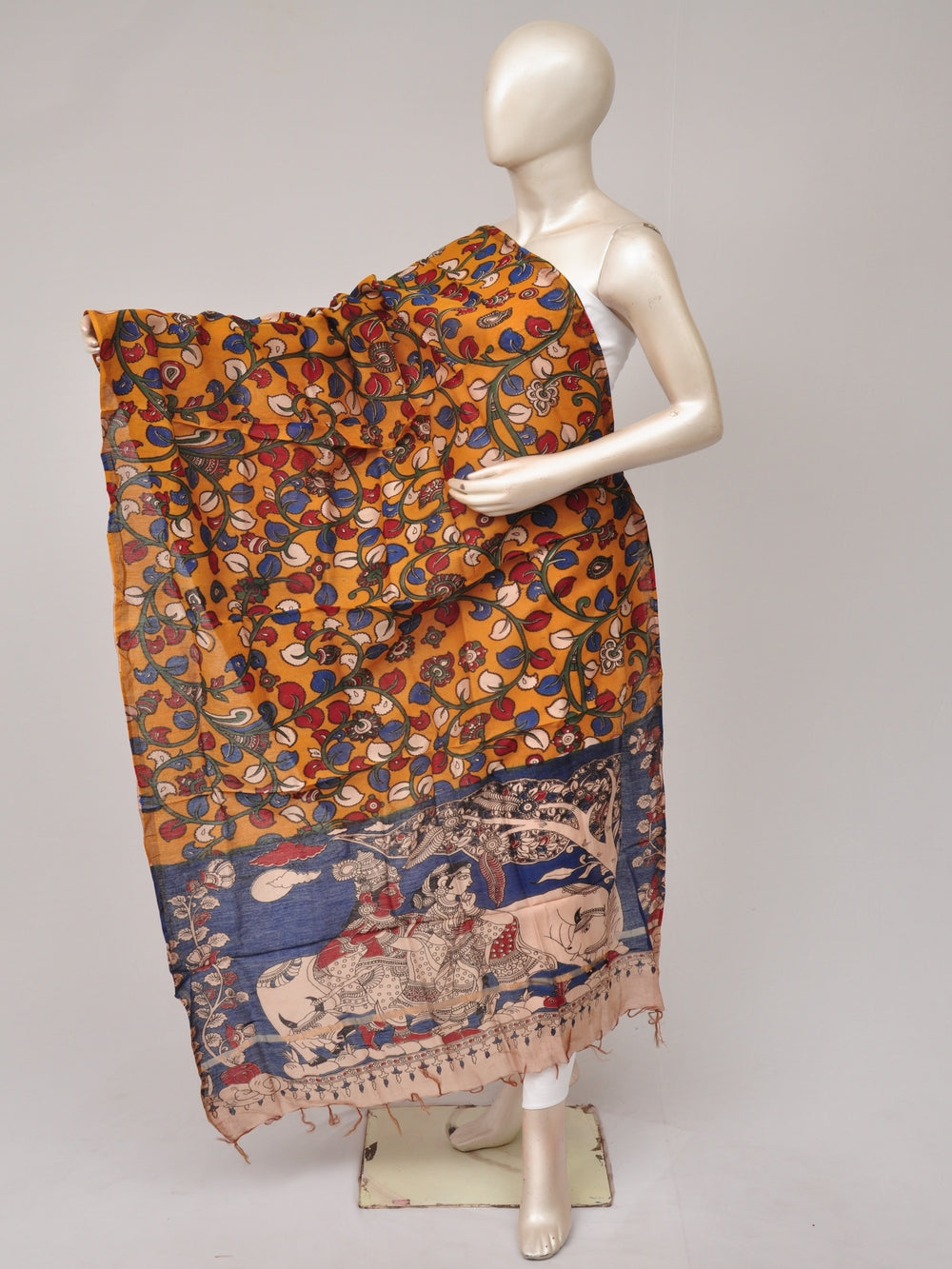 Kalamkari Chanderi Silk Chunnis [D81114007]
