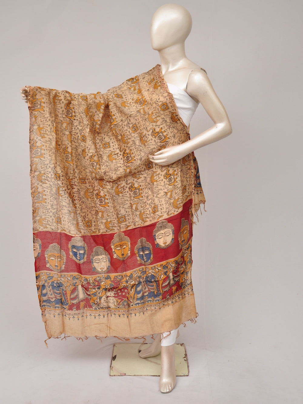 Kalamkari Chanderi Silk Chunnis [D81114012]