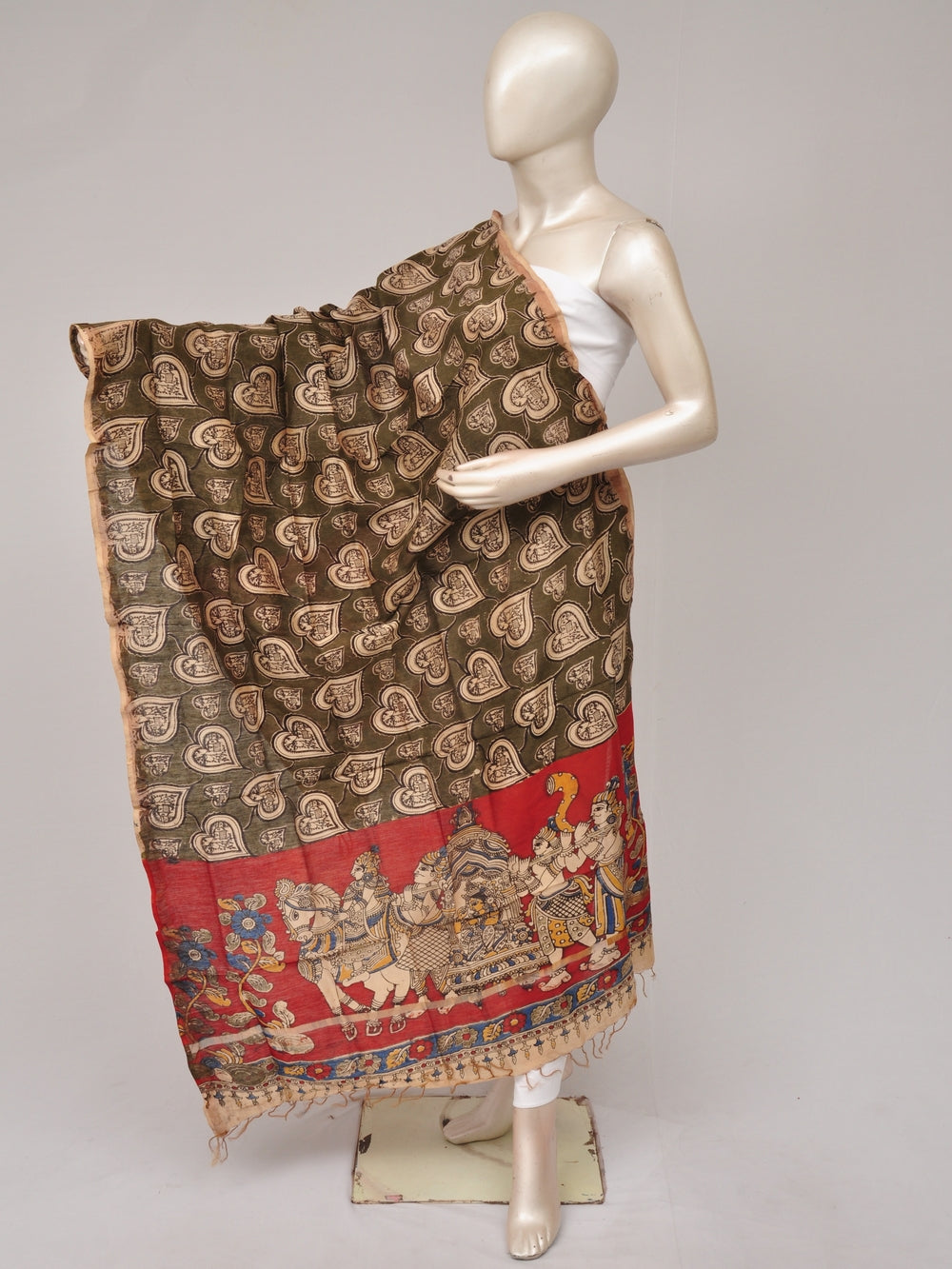 Kalamkari Chanderi Silk Chunnis [D81114015]