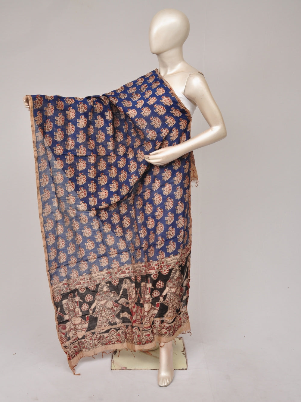 Kalamkari Chanderi Silk Chunnis [D81114018]