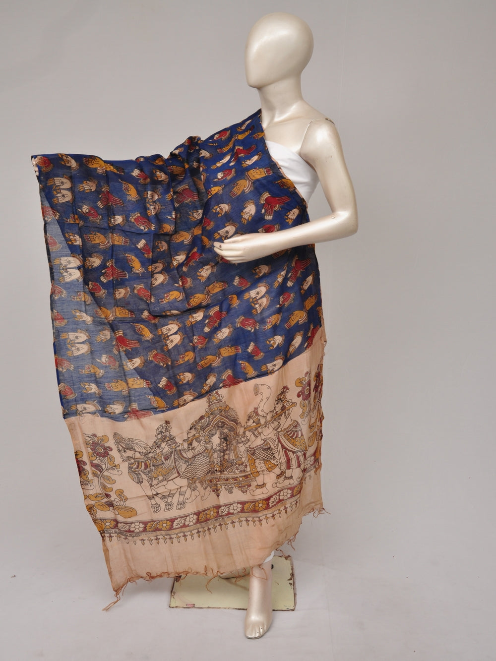 Kalamkari Chanderi Silk Chunnis [D81114019]