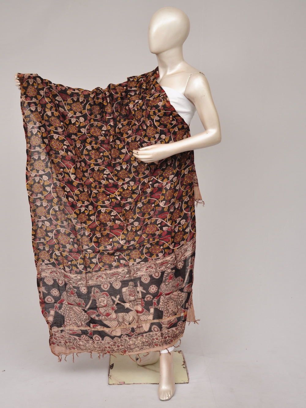 Kalamkari Chanderi Silk Chunnis [D81114020]