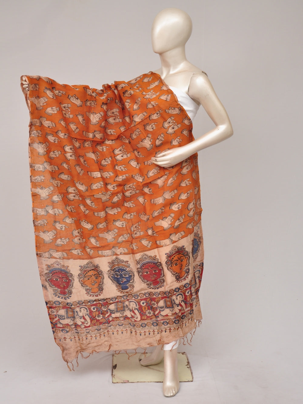 Kalamkari Chanderi Silk Chunnis [D81114021]