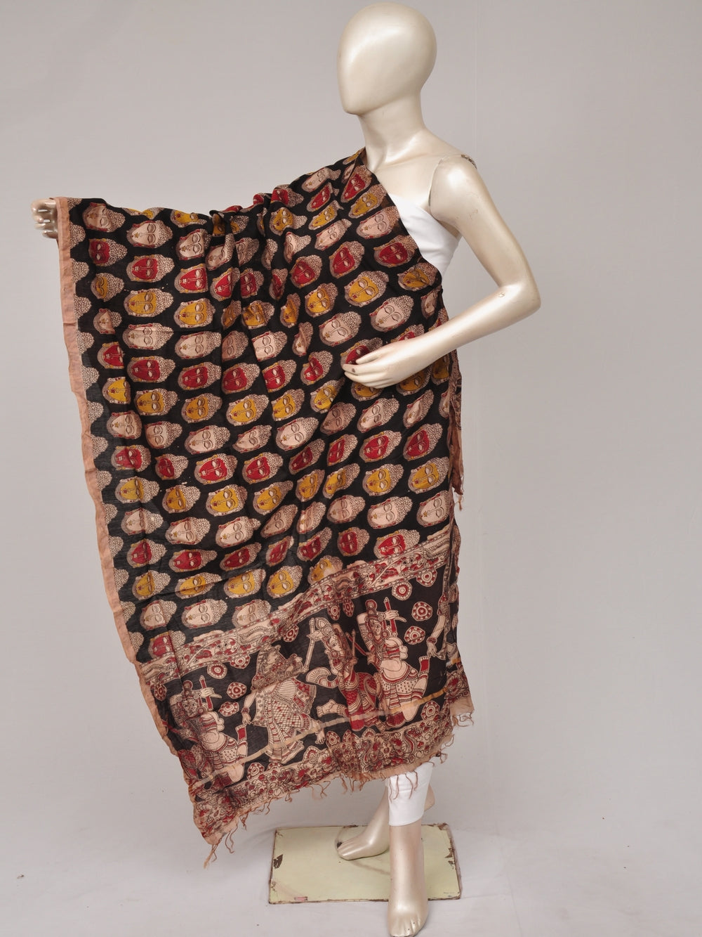 Kalamkari Chanderi Silk Chunnis [D81114022]