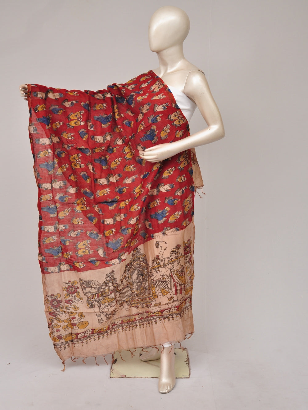 Kalamkari Chanderi Silk Chunnis [D81114023]