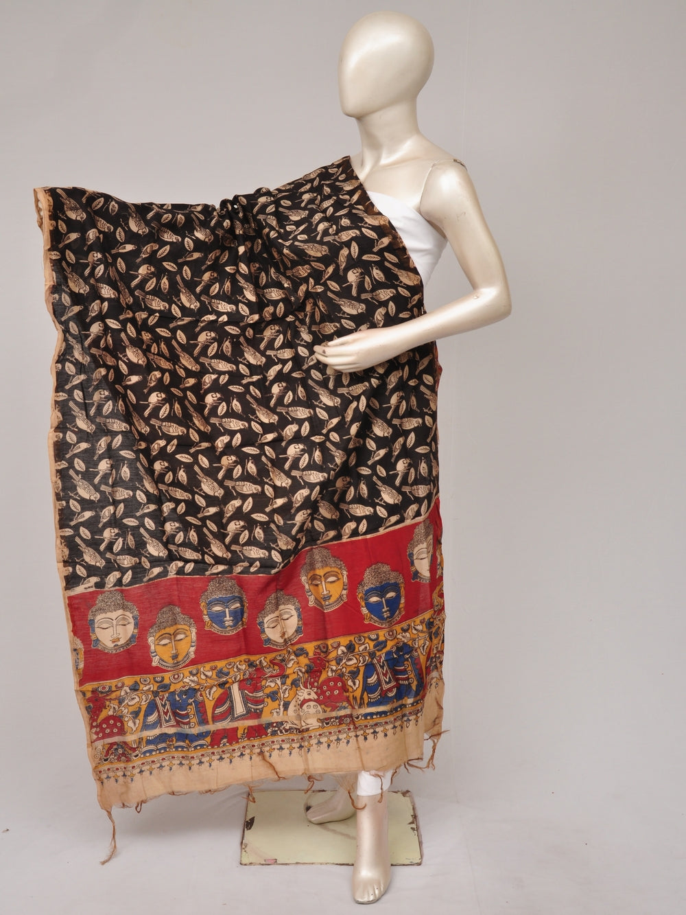 Kalamkari Chanderi Silk Chunnis [D81114024]