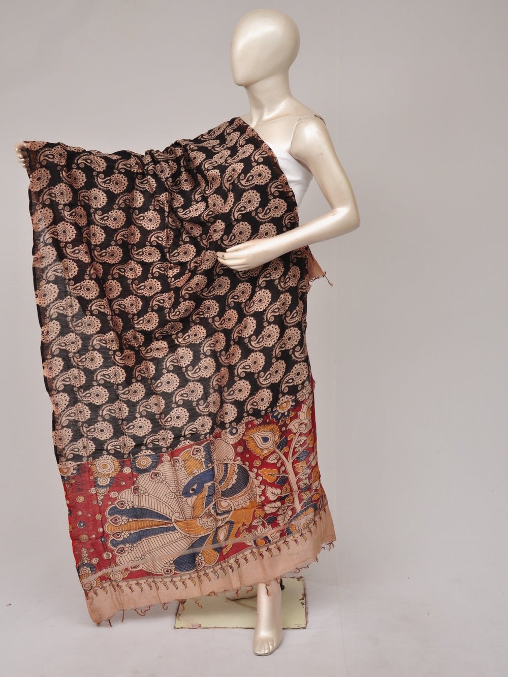 Kalamkari Chanderi Silk Chunnis [D81114025]