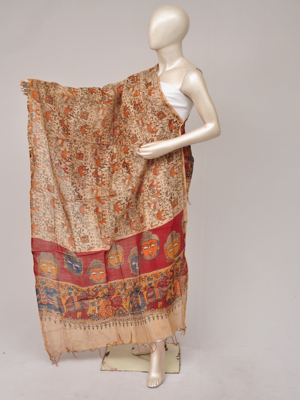 Kalamkari Chanderi Silk Chunnis [D81114026]