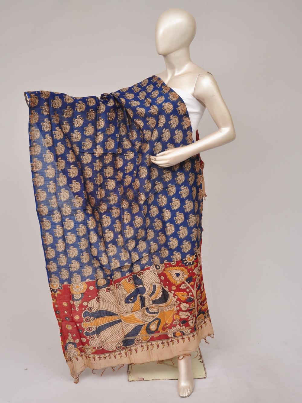 Kalamkari Chanderi Silk Chunnis [D81114028]