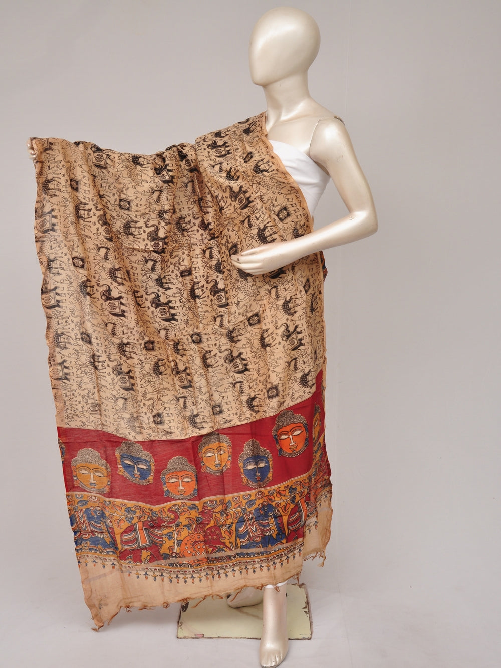 Kalamkari Chanderi Silk Chunnis [D81114029]