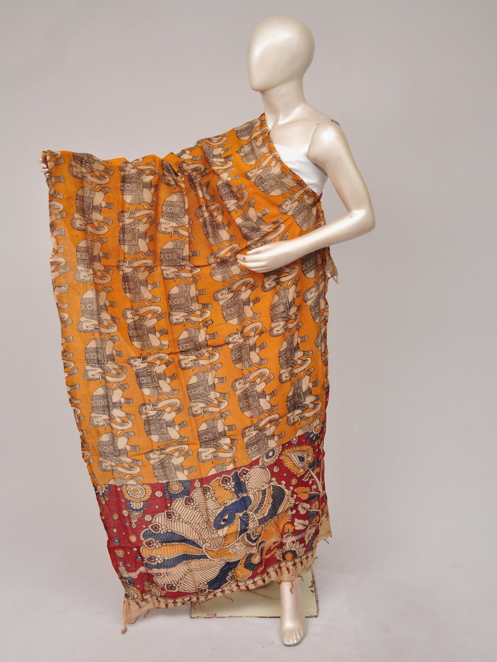 Kalamkari Chanderi Silk Chunnis [D81114033]
