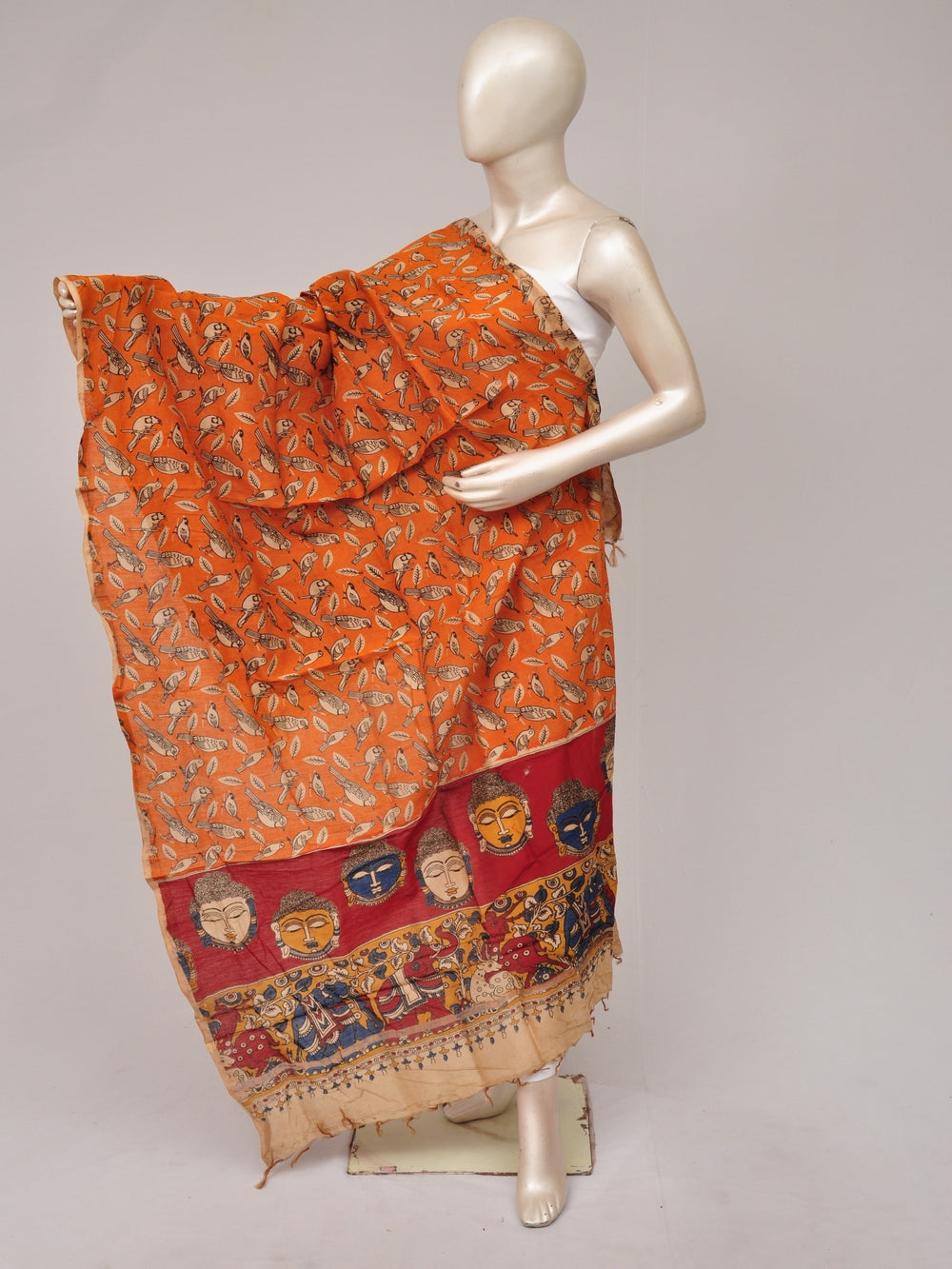 Kalamkari Chanderi Silk Chunnis [D81114034]