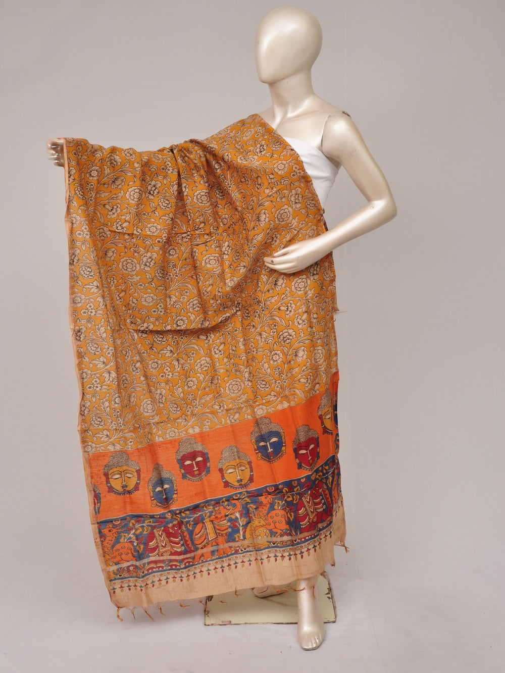 Kalamkari Chanderi Silk Chunnis [D81114036]