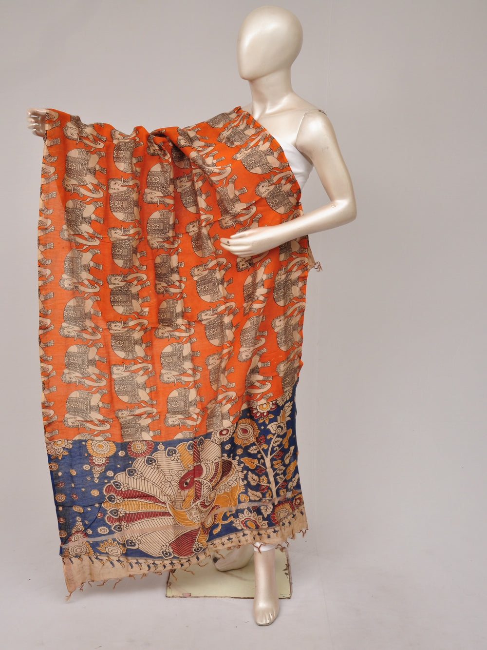 Kalamkari Chanderi Silk Chunnis [D81114038]