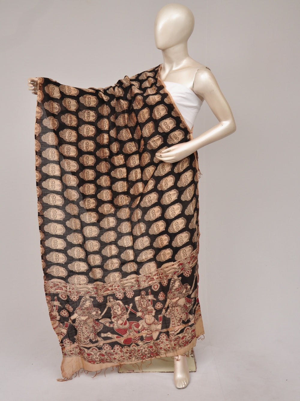 Kalamkari Chanderi Silk Chunnis [D81114039]