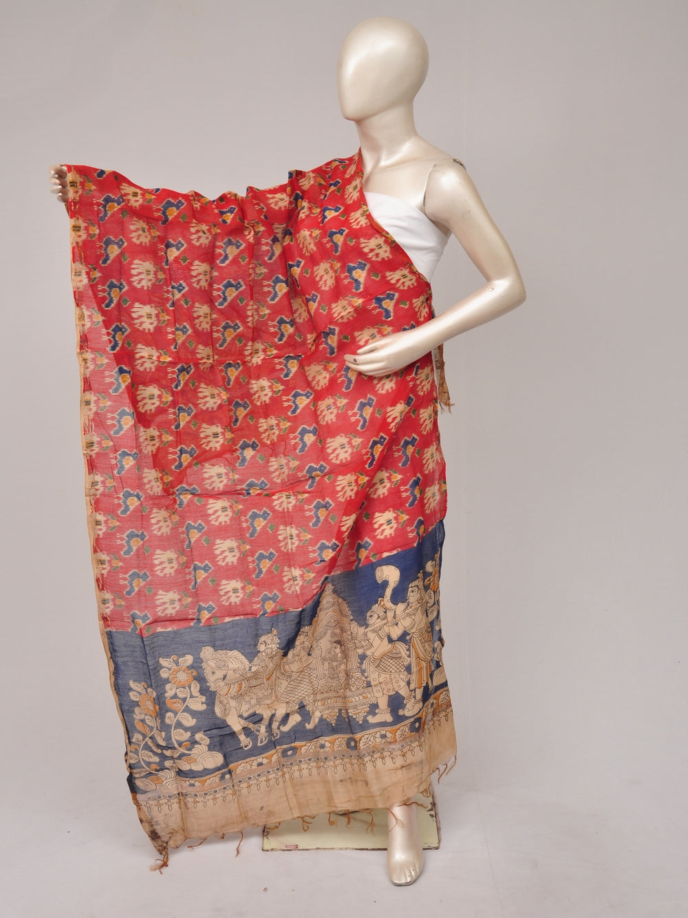 Kalamkari Chanderi Silk Chunnis [D81114040]
