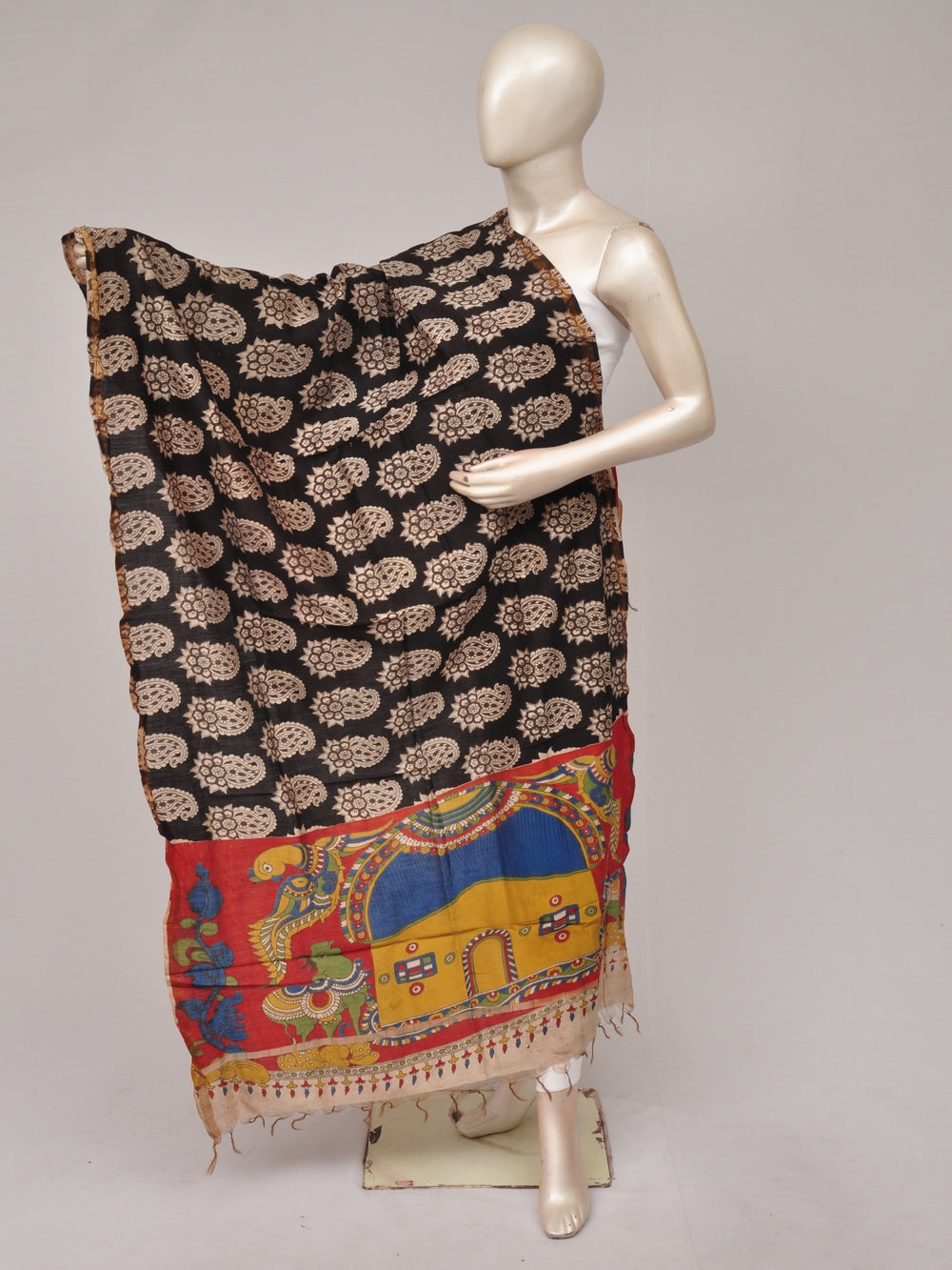 Kalamkari Chanderi Silk Chunnis [D81114042]