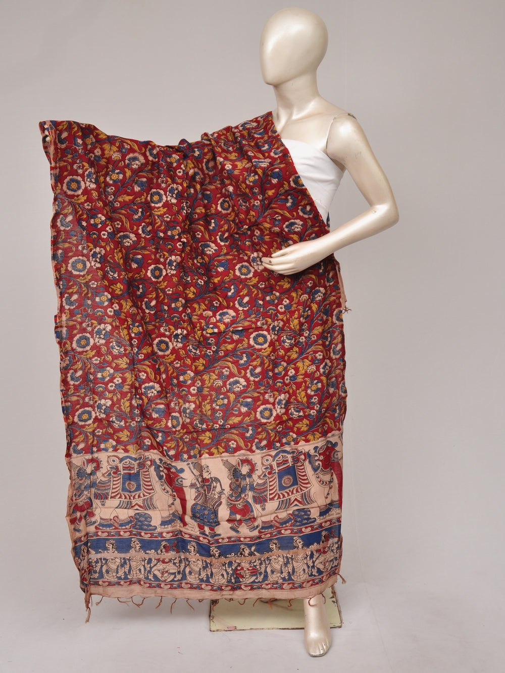 Kalamkari Chanderi Silk Chunnis [D81114044]