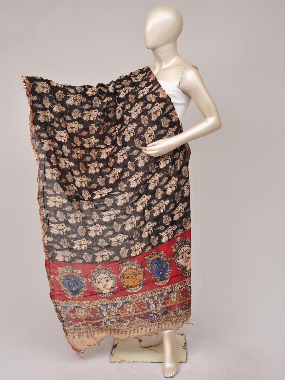 Kalamkari Chanderi Silk Chunnis [D81114047]