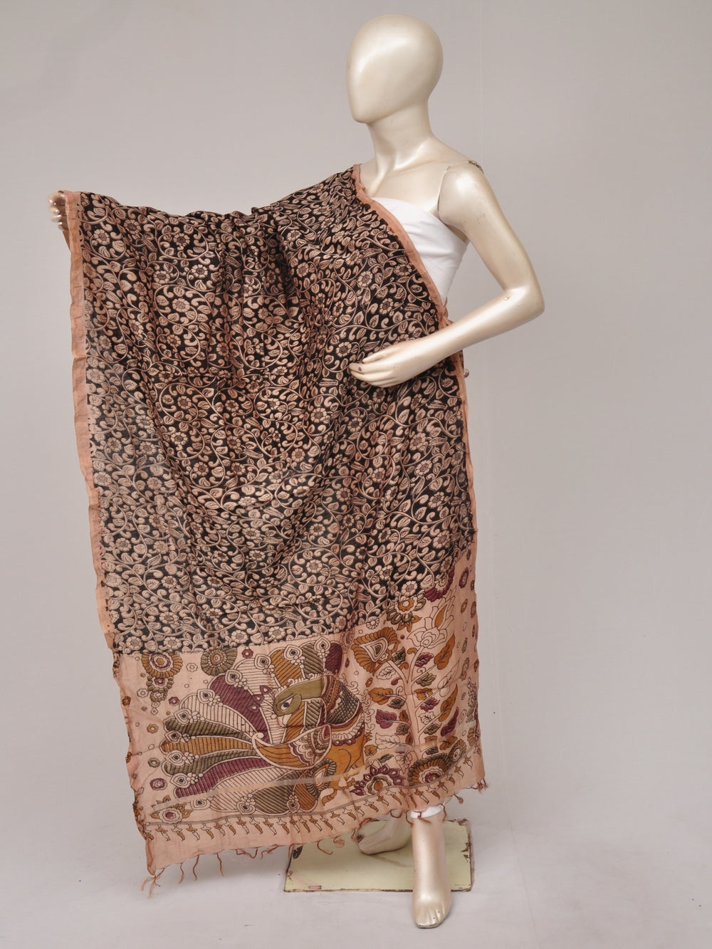 Kalamkari Chanderi Silk Chunnis [D81114055]