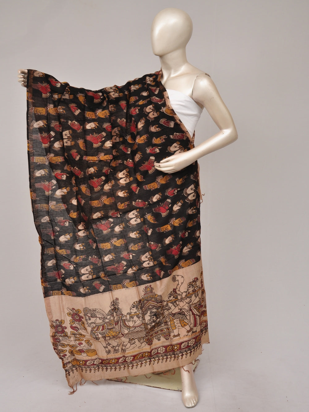 Kalamkari Chanderi Silk Chunnis [D81114057]