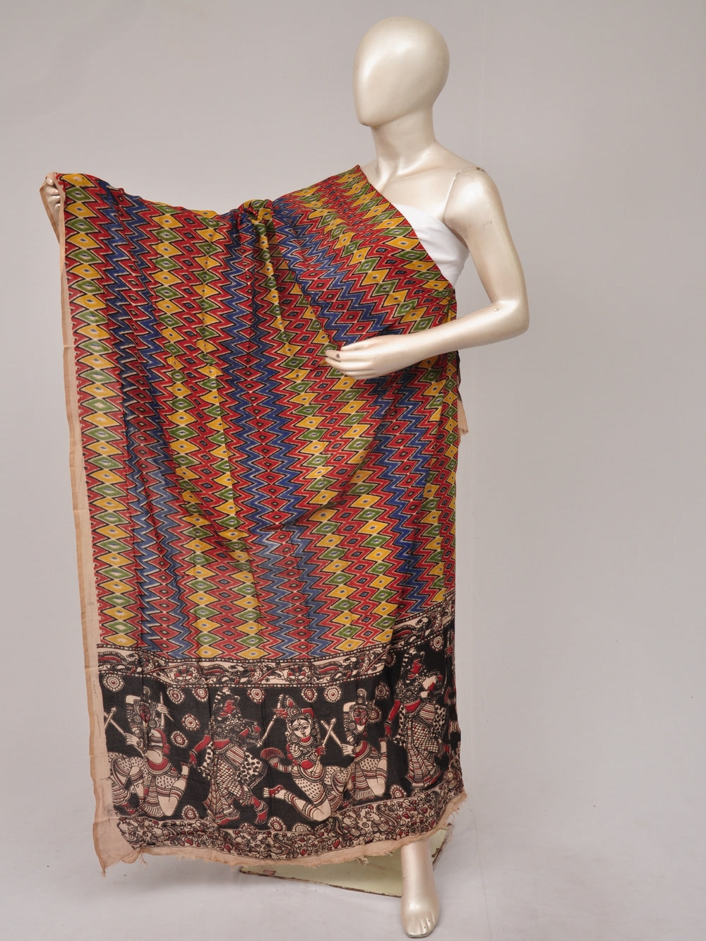 Kalamkari Silk Chunnis [D81114061]