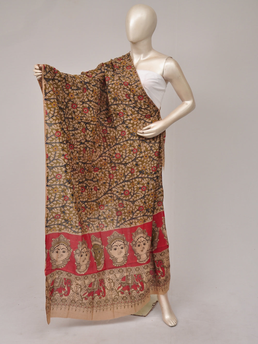 Kalamkari Silk Chunnis [D81114064]